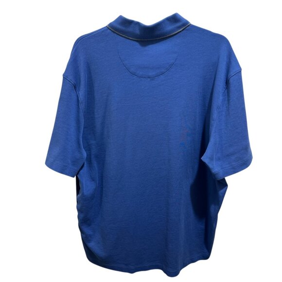 Van Heusen Mens Size XXL Blue Classic Fit Polo Shirt - Picture 4 of 6